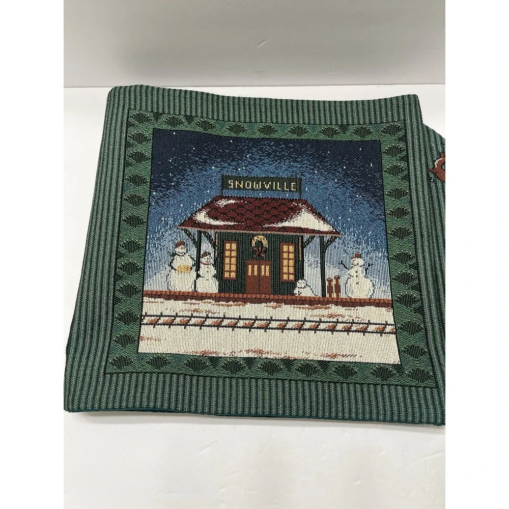Christmas Table Runner Tassels 62x12.5
